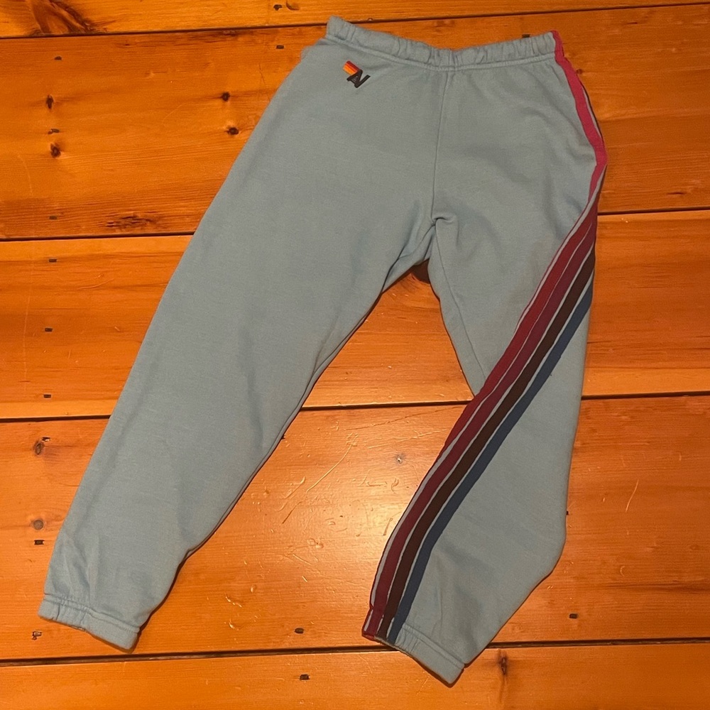 Aviator Nation Sky Blue 5-Stripe Sweatshirt